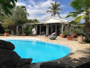 Villa Jasmin avec piscine à 50m plage et lagon